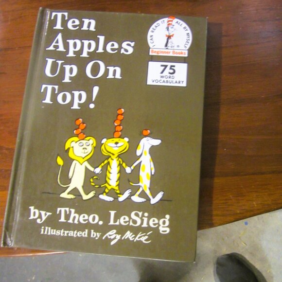 VTG 1989 TEN APPLES UP ON TOM BY THEO LESIEG, DR SEUSS - Picture 1 of 7
